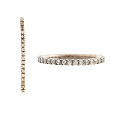 Lot 351 - A diamond single earring together with a gem-set ring