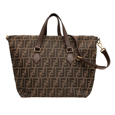 Lot 385 - Fendi Brown FF Zucca Tote