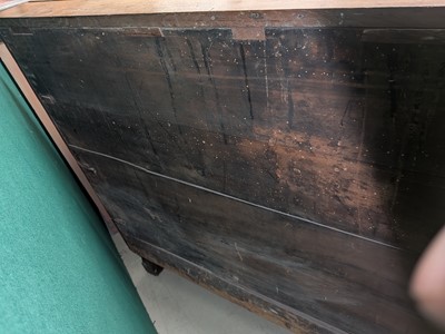 Lot 27 - A French Provincial oak chest of drawers, early 19th century