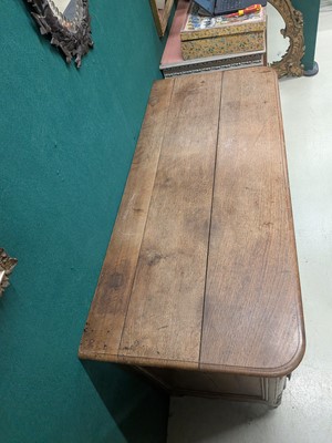 Lot 27 - A French Provincial oak chest of drawers, early 19th century