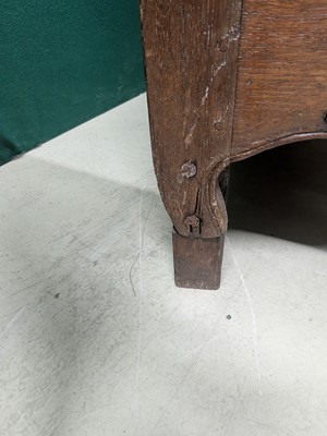 Lot 27 - A French Provincial oak chest of drawers, early 19th century