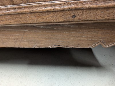 Lot 27 - A French Provincial oak chest of drawers, early 19th century