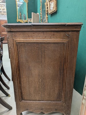 Lot 27 - A French Provincial oak chest of drawers, early 19th century