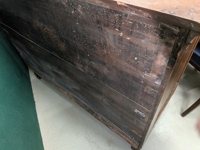 Lot 27 - A French Provincial oak chest of drawers, early 19th century