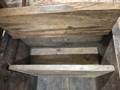 Lot 28 - A carved oak coffer, 17th / 18th century