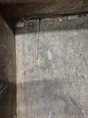 Lot 28 - A carved oak coffer, 17th / 18th century