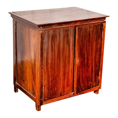 Lot 51 - An Indian rosewood spice cabinet