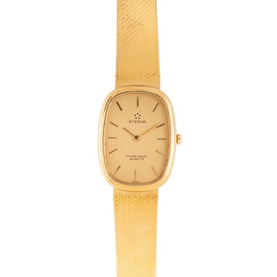 Lot 71 - Eterna 'Golden Heart' Bracelet Watch