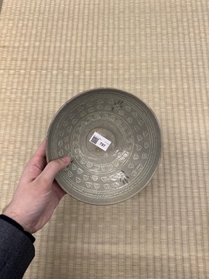 Lot 797 - A Korean celadon sangam slip-inlaid bowl, Goryeo dynasty