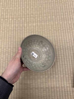 Lot 797 - A Korean celadon sangam slip-inlaid bowl, Goryeo dynasty