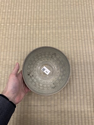 Lot 797 - A Korean celadon sangam slip-inlaid bowl, Goryeo dynasty