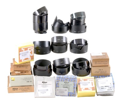 Lot 348 - Nikon Lens Hoods for AF & Manual Lenes.