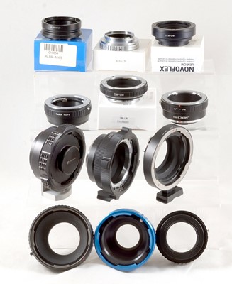 Lot 205 - C7 Arriflex PL Lens to E Mount, Alpa & Other Adapters.