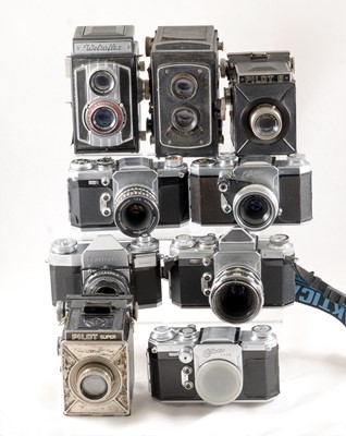 Lot 273 - Weltaflex, Zeiss Contaflex, Edixa & Others Cameras.