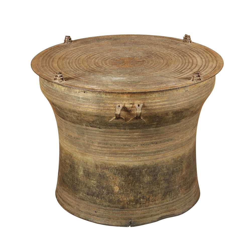 Lot 786 - A large copper-alloy rain drum, Dong Son culture, circa 500 BCE - 300 CE