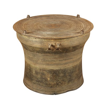 Lot 774 - A large copper-alloy rain drum, Dong Son culture, circa 500 BCE - 300 CE
