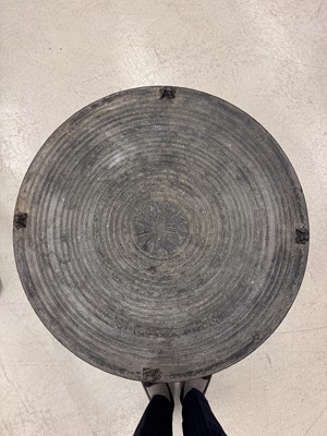 Lot 786 - A large copper-alloy rain drum, Dong Son culture, circa 500 BCE - 300 CE