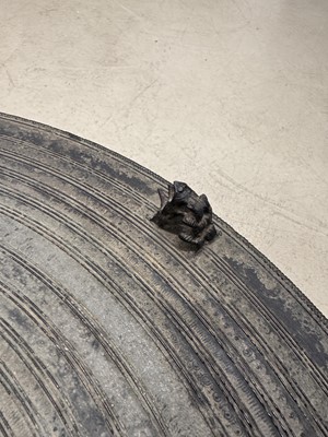 Lot 786 - A large copper-alloy rain drum, Dong Son culture, circa 500 BCE - 300 CE