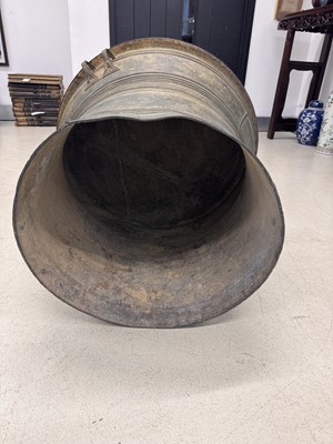 Lot 786 - A large copper-alloy rain drum, Dong Son culture, circa 500 BCE - 300 CE