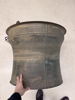 Lot 786 - A large copper-alloy rain drum, Dong Son culture, circa 500 BCE - 300 CE