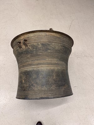 Lot 786 - A large copper-alloy rain drum, Dong Son culture, circa 500 BCE - 300 CE