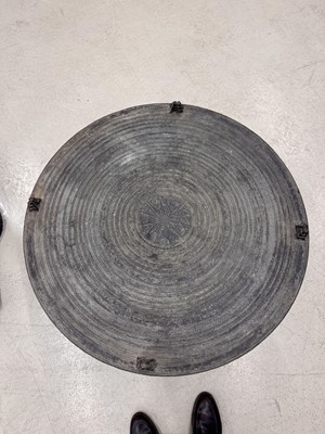 Lot 786 - A large copper-alloy rain drum, Dong Son culture, circa 500 BCE - 300 CE
