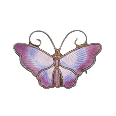 Lot 347 - David Anderson | A butterfly enamel brooch