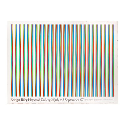 Lot 489 - Bridget Riley Hayward Gallery, printed by PKM Studio