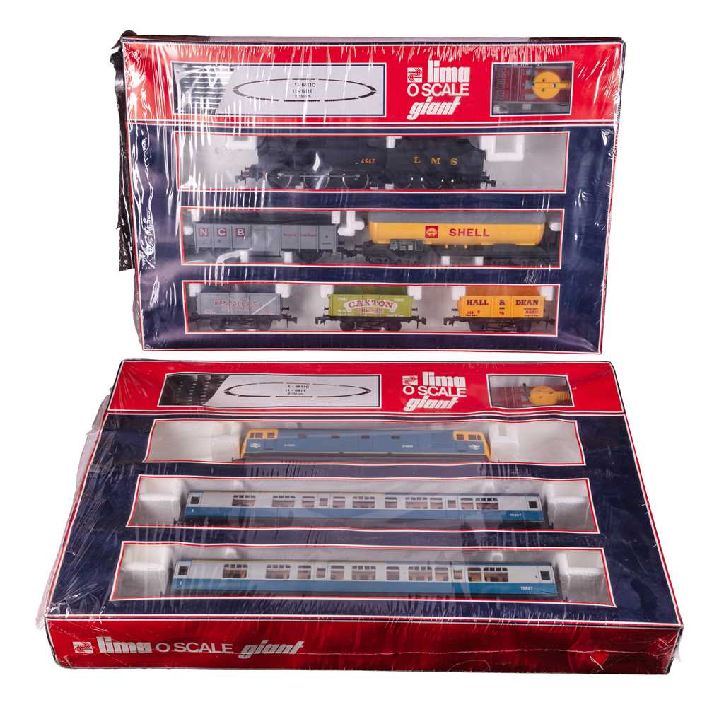 Lot 81 - Two boxed and unopened Lima O Gauge train sets