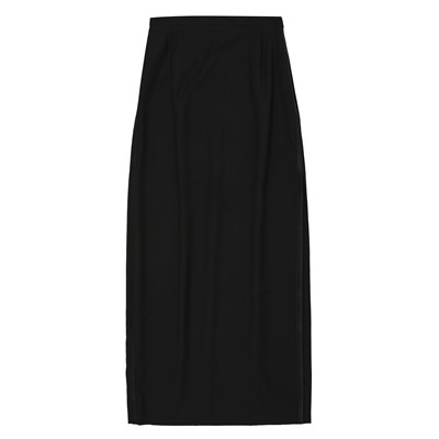 Lot 376 - Escada Black Wool Tuxedo Maxi Skirt - Size 42
