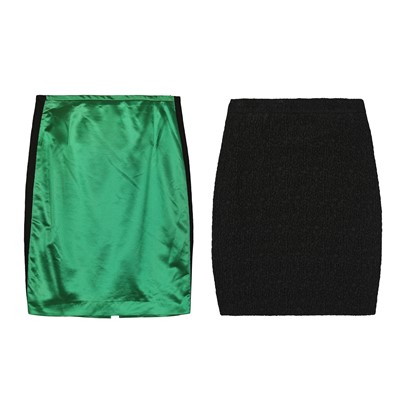 Lot 378 - Escada Two Straight Skirts - Size 38