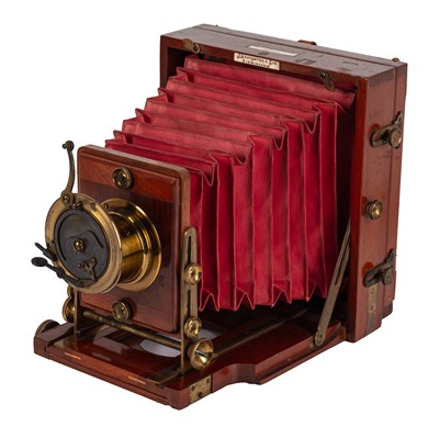 Lot 26 - A J Lancaster & Son Quarter Plate 1893 Instantograph Field Camera