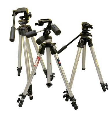 Lot 395 - Manfrotto Tripods for Cine & Video Cameras.
