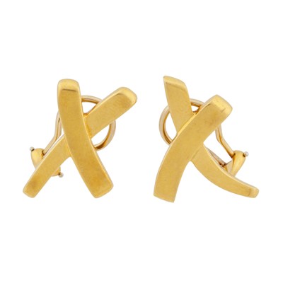 Lot 373 - Tiffany & Co Ι A pair of 'Paloma's Graffiti' stud earrings, circa 1991