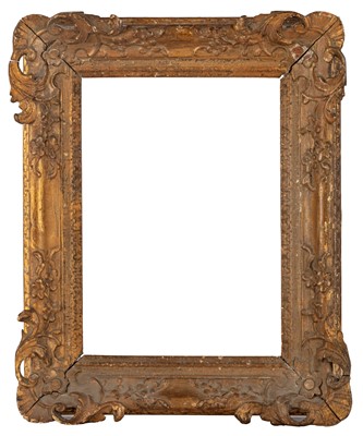 Lot 264 - An English 18th Century, carved and gilded pierced frame
