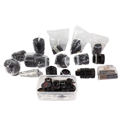 Lot 324 - A Large Selection of 35mm Lenses, Lens Parts and ERCs