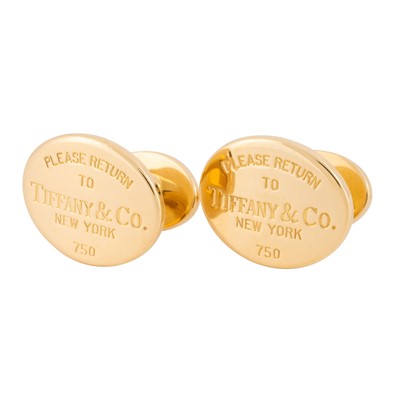 Lot 153 - Tiffany & Co. - A pair of cufflinks