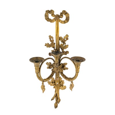 Lot 101 - A Louis XVI style ormolu wall sconce, late 19th / early 20th century