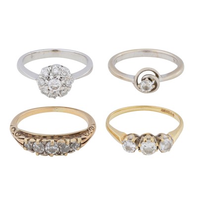 Lot 365 - Four diamond rings