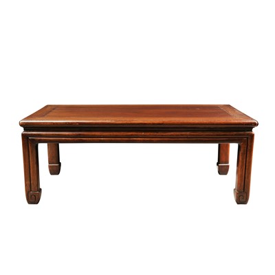Lot 572 - A Chinese hardwood low table, 20th century