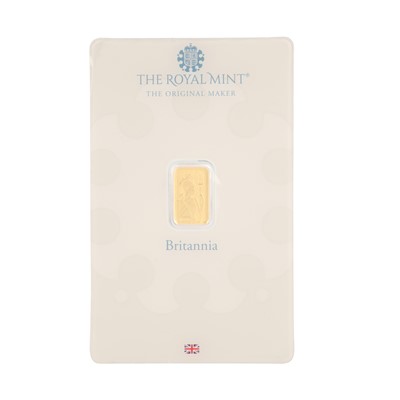 Lot 156 - A sealed gold 'Britannia' ingot
