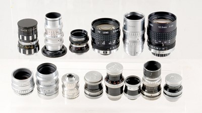 Lot 242 - Zunow & Other Cine and TV Lenses.