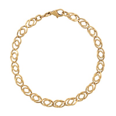Lot 355 - A fancy link bracelet