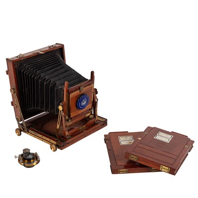 Lot 27 - A Thornton Pickard 5x4 Triple Victo Pinhole Camera