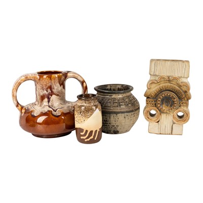 Lot 377 - A group of studio pottery and other ceramics by various makers