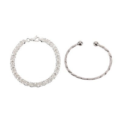 Lot 230 - A bangle and a bracelet