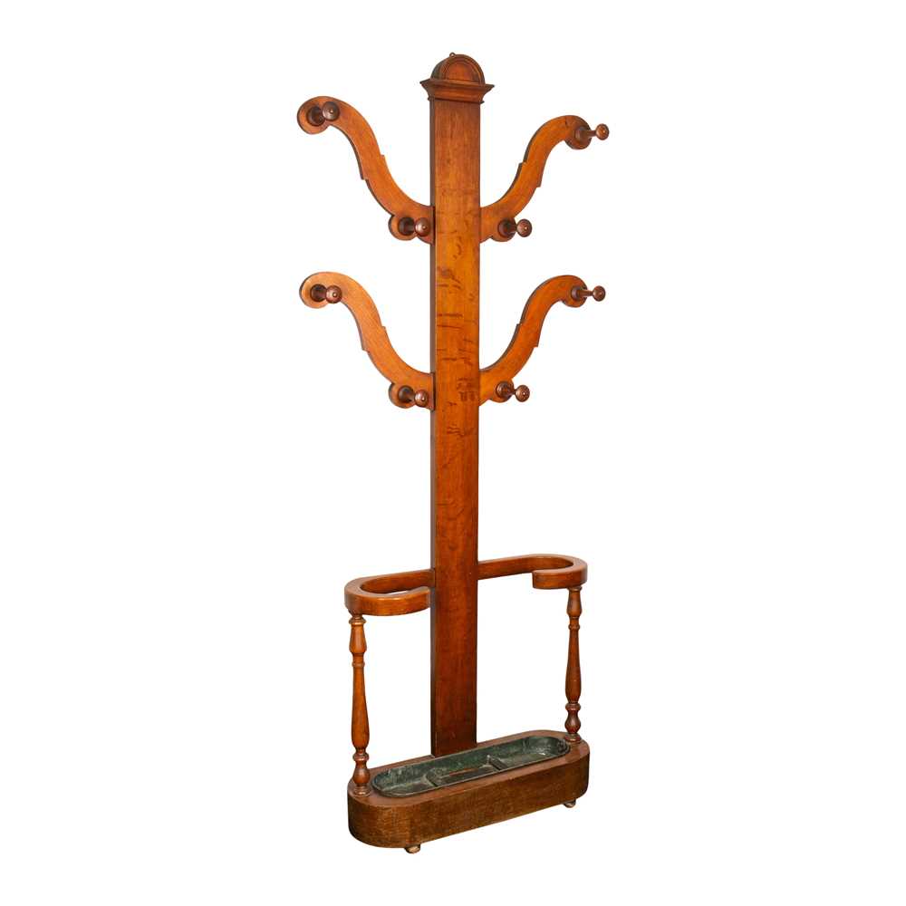 Lot 49 - A Victorian mahogany coatrack / stick stand