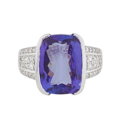 Lot 13 - Lorique | A tanzanite and diamond dress ring, circa 2011