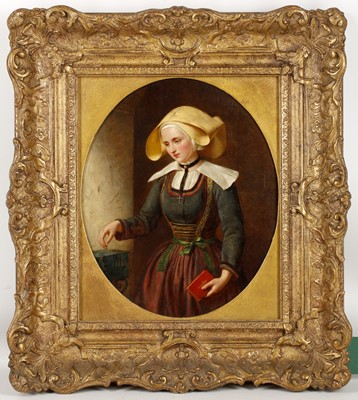 Lot 119 - Edward Hughes. 'Portrait of a Dutch Nun'. A...