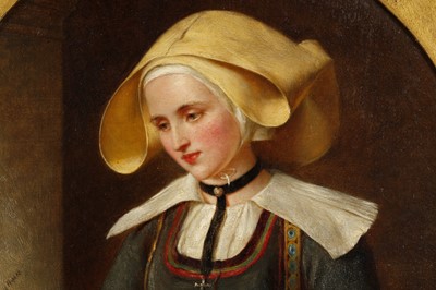 Lot 119 - Edward Hughes. 'Portrait of a Dutch Nun'. A...